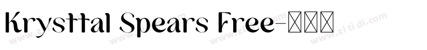 Krysttal Spears Free字体转换